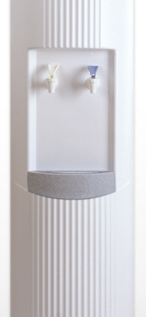 Glacier mains fed water cooler in white